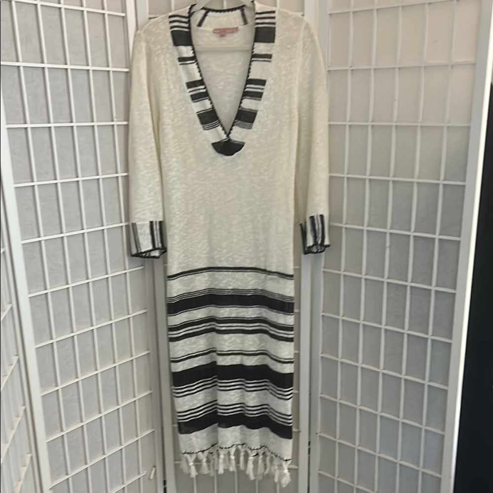 Calypso St. Barth White Knit Dress
